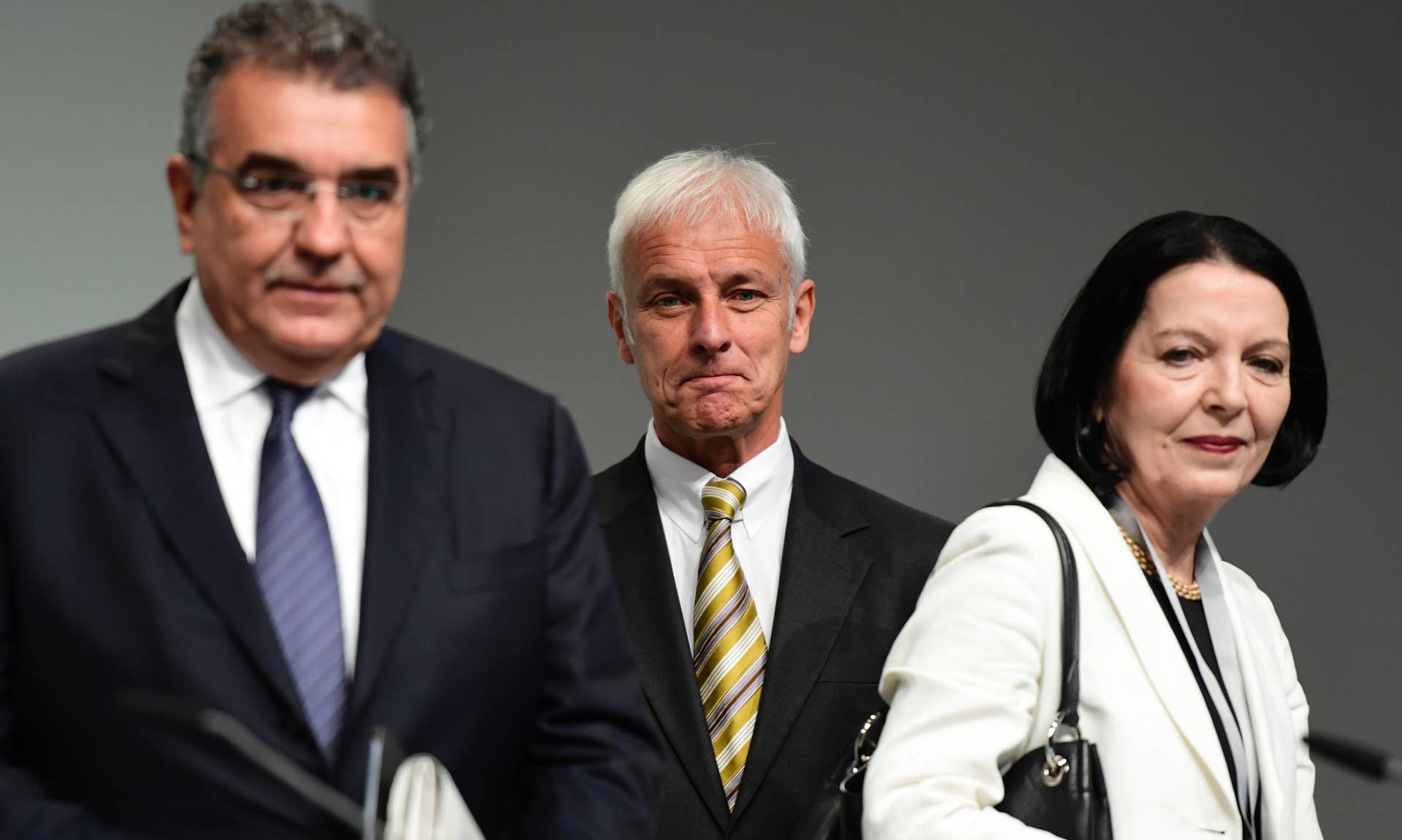 GERMANY, WOLFSBURG - APRIL 28: Annual Media Conference of Volkswagen AG in Wolfsburg. Christine Hohmann-Dennhardt, Member of the Board of Volkswagen AG, during the press conference. (Photo by Ulrich Baumgarten via Getty Images)