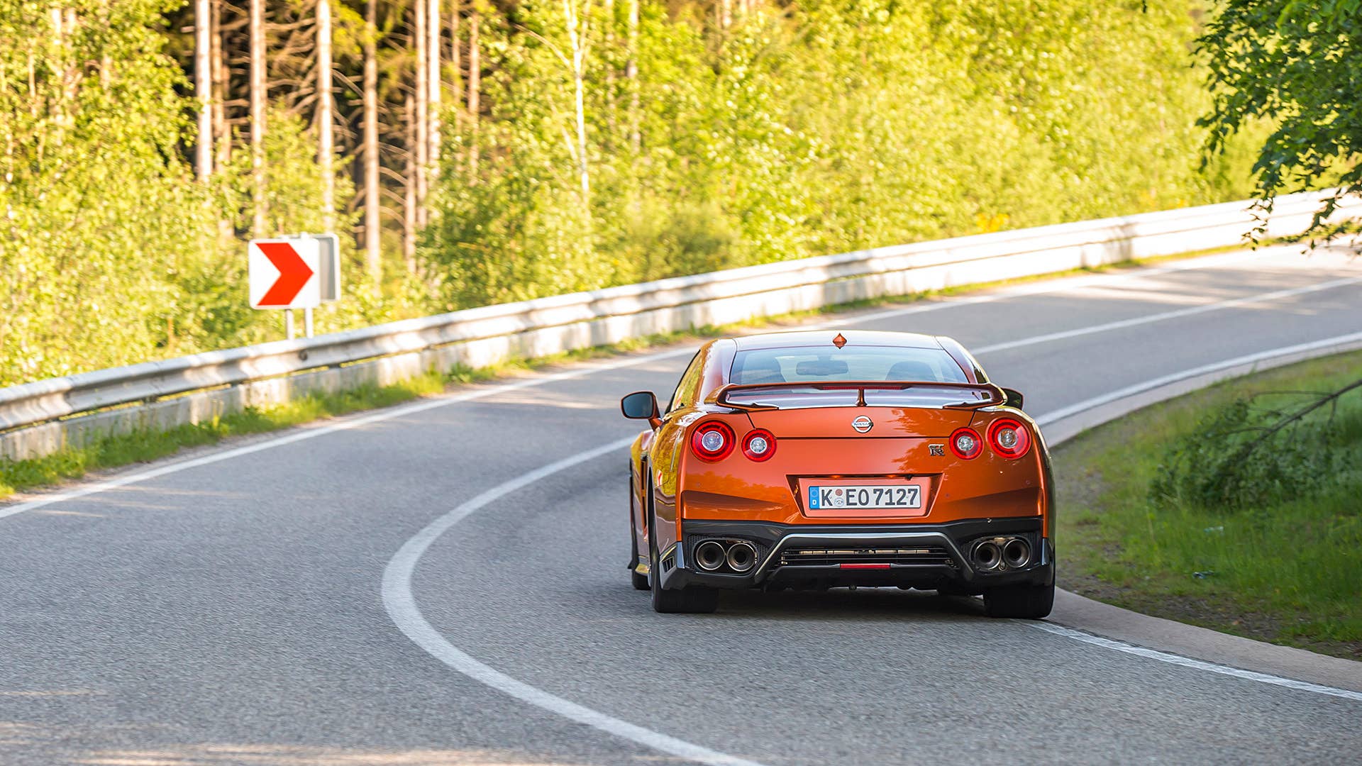 2017 Nissan GT-R driving