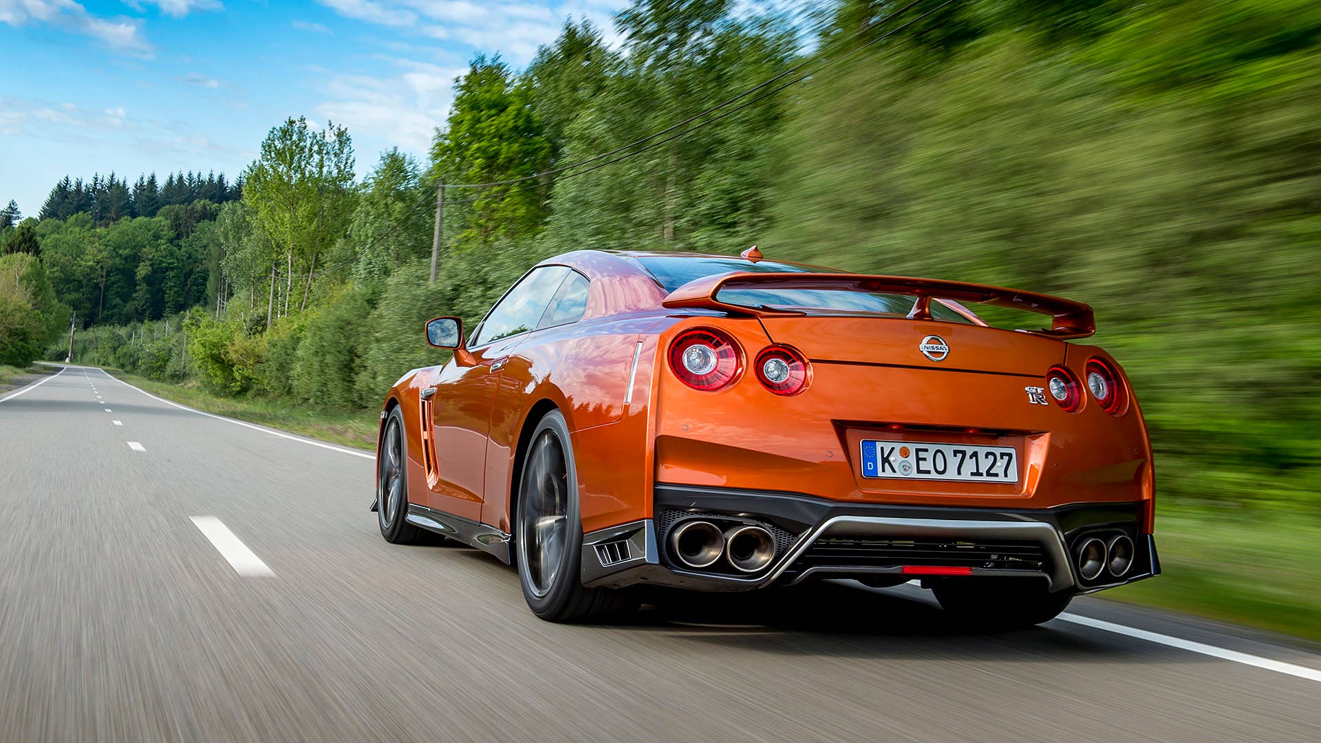 2017 Nissan GT-R driving