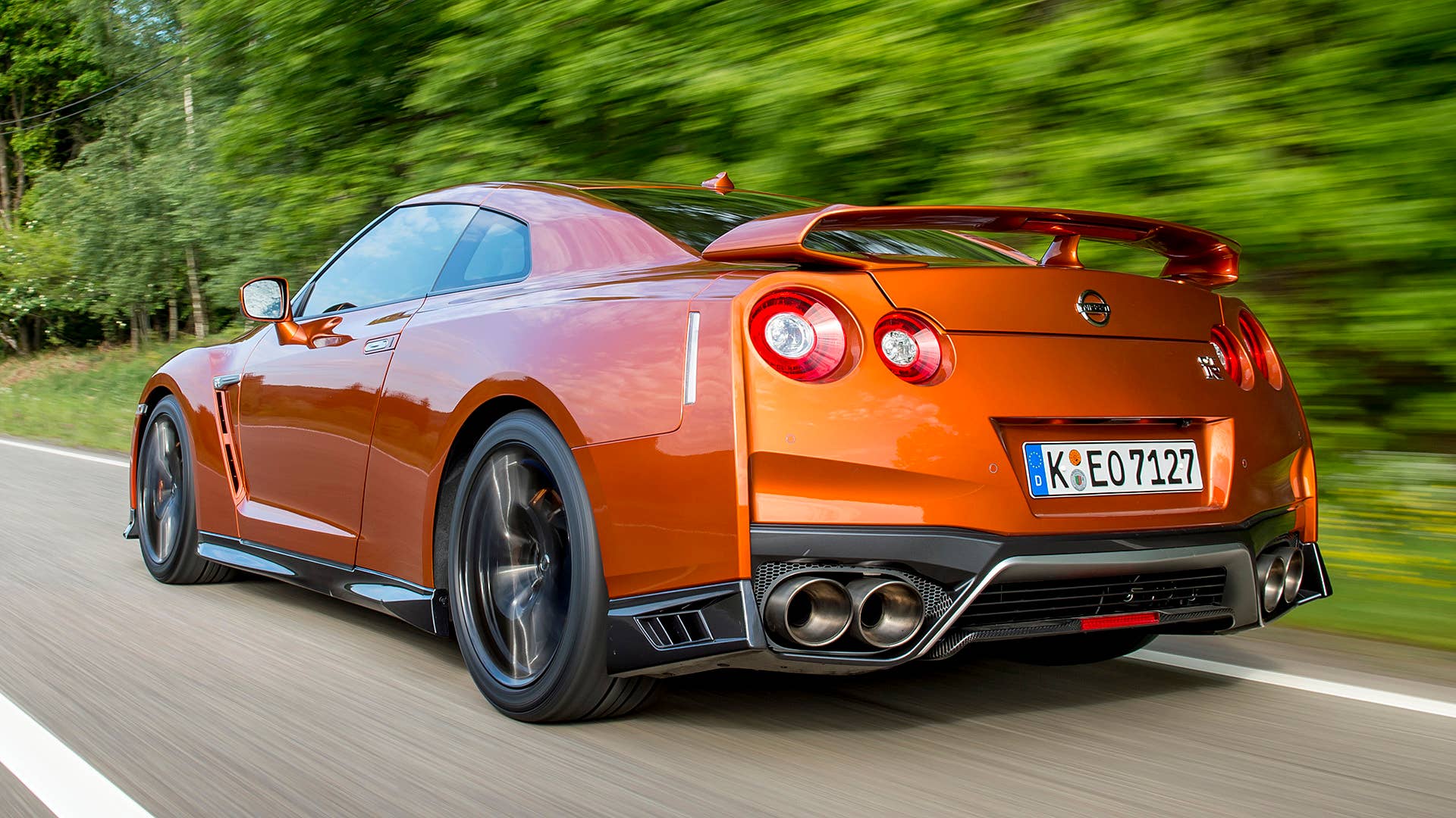 2017 Nissan GT-R driving