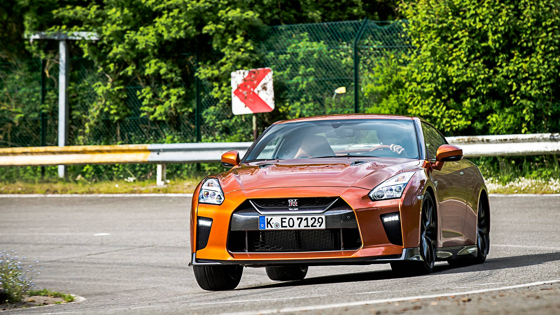 2017 Nissan GT-R driving