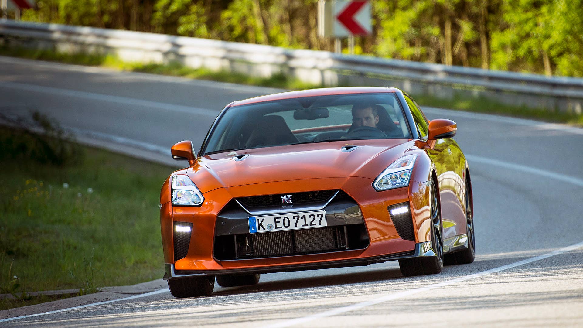 2017 Nissan GT-R driving