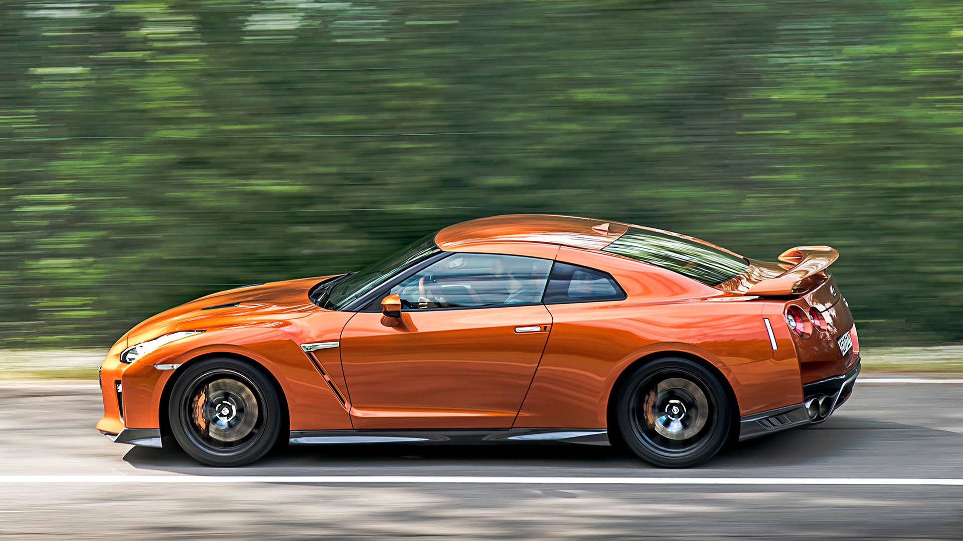2017 Nissan GT-R driving