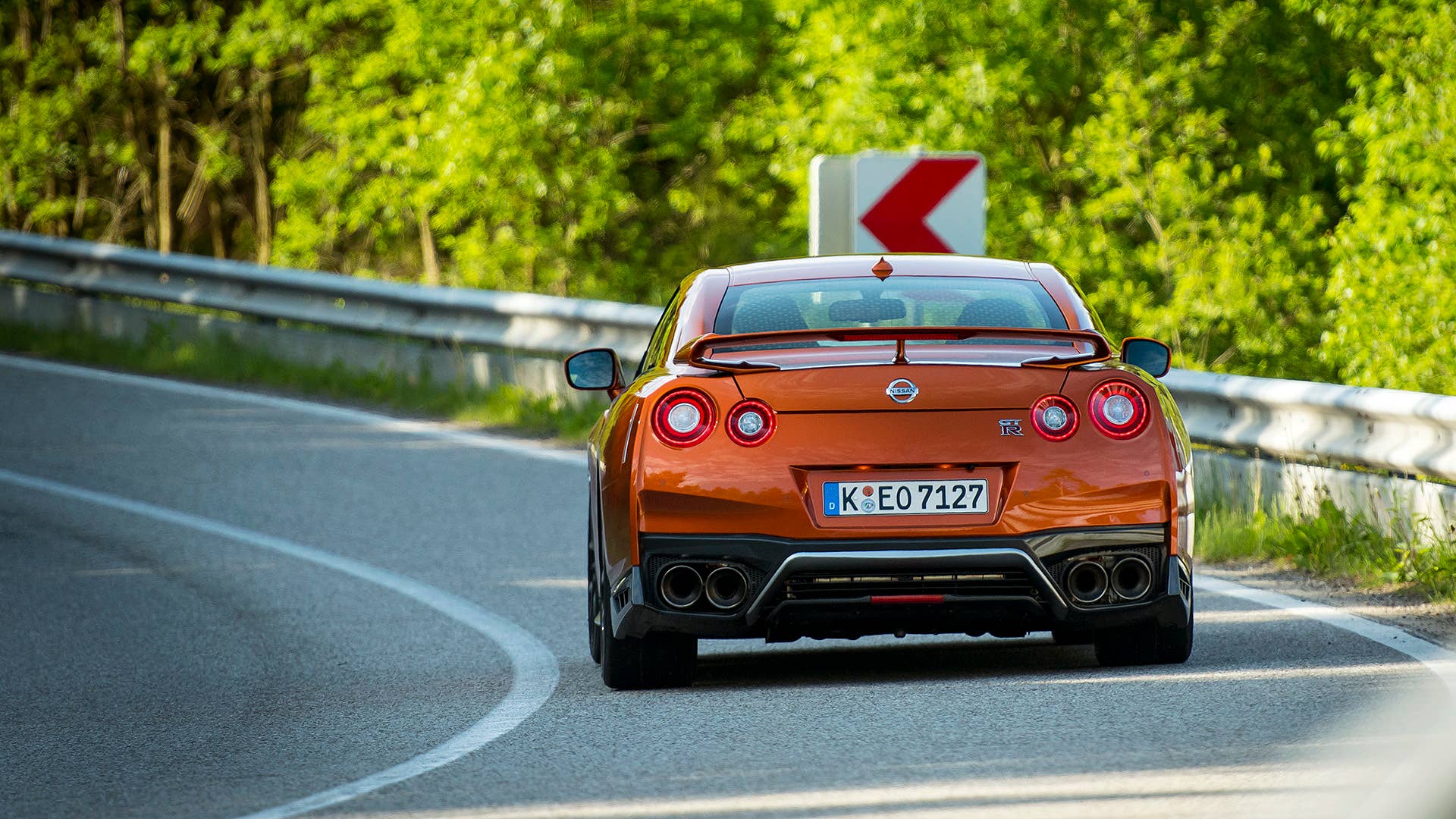 2017 Nissan GT-R driving