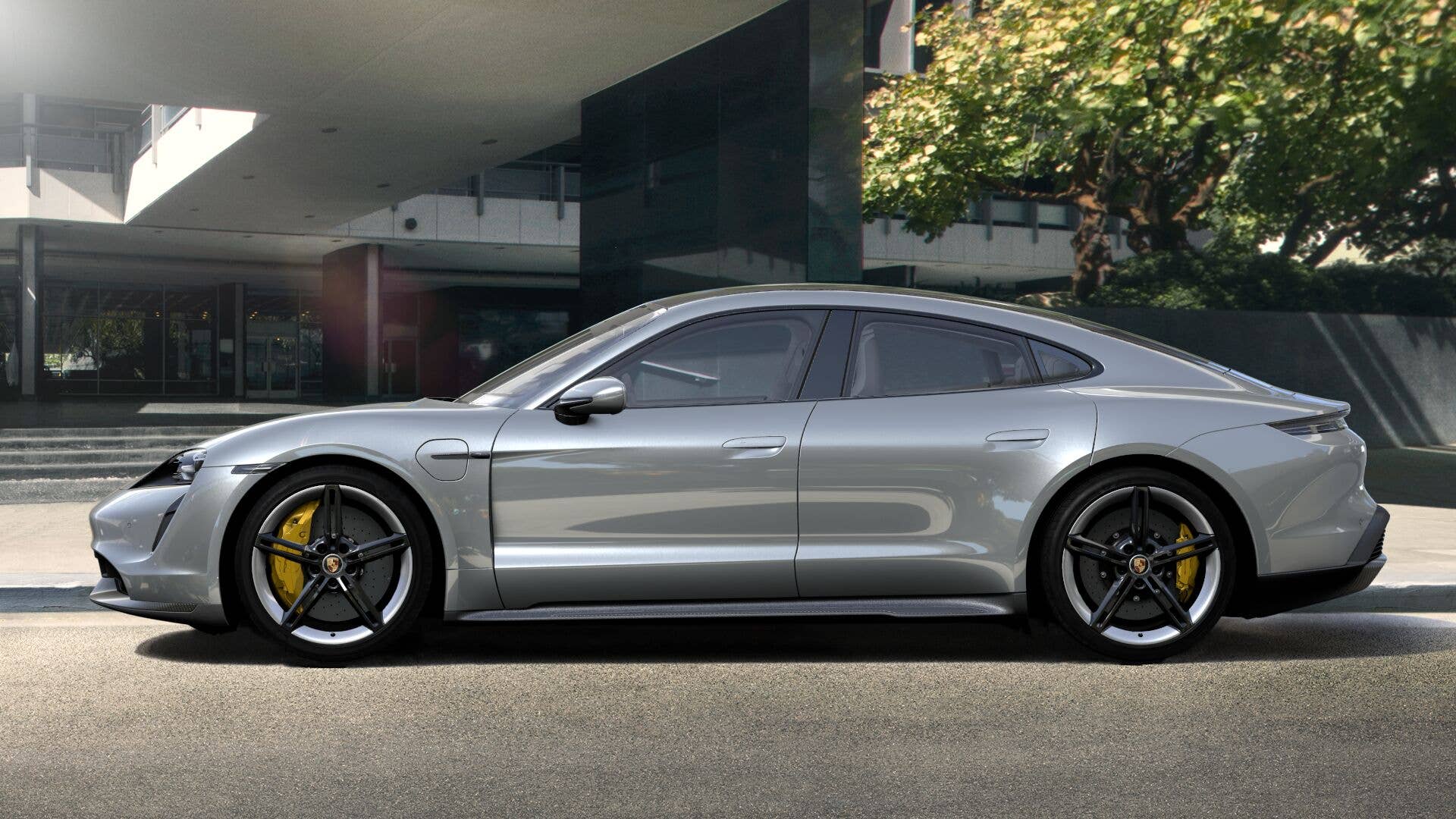 2020 Porsche Taycan in Dolomite Silver Metallic