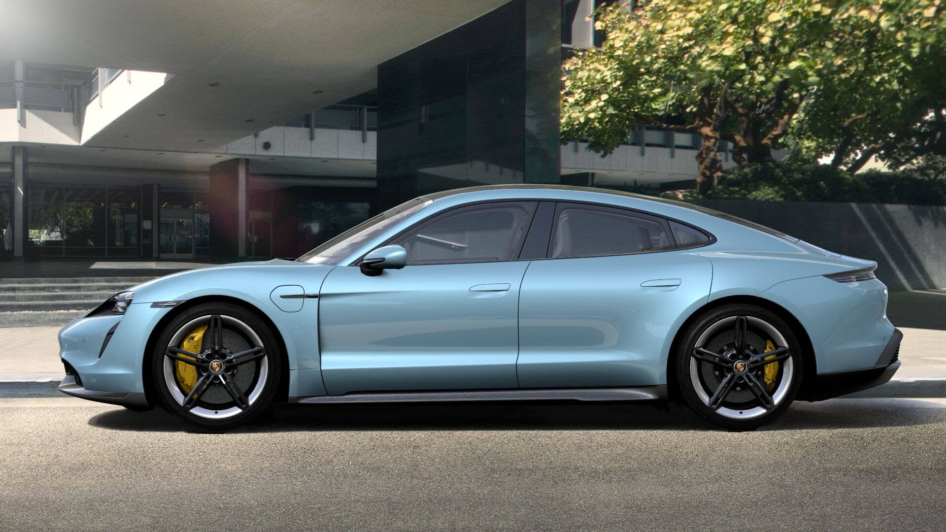 2020 Porsche Taycan in Frozen Blue Metallic