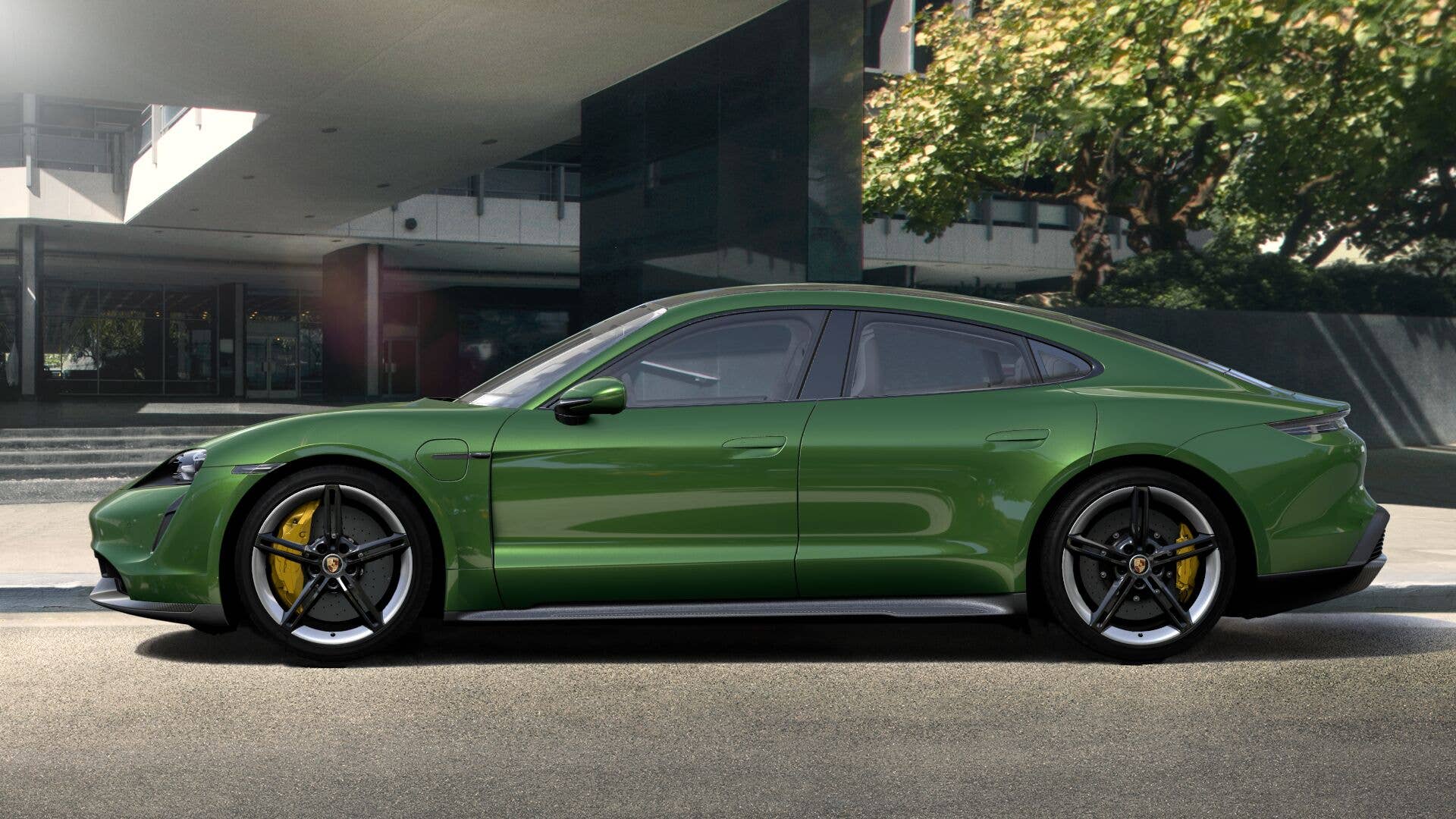 2020 Porsche Taycan in Mamba Green