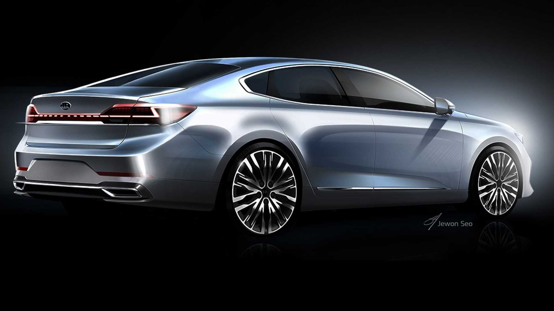 Kia K7 Cadenza Teaser Sketches