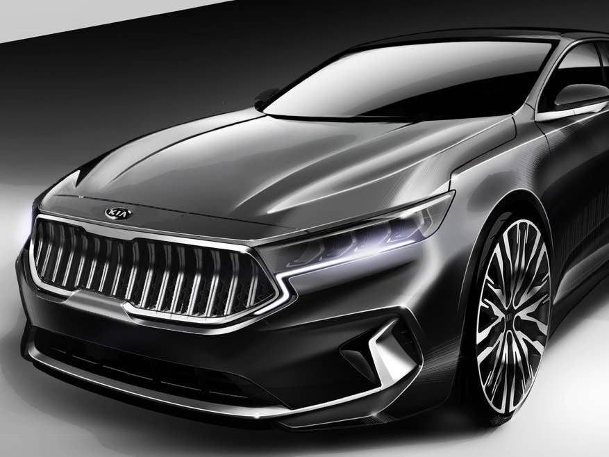 Kia K7 Cadenza Teaser Sketches