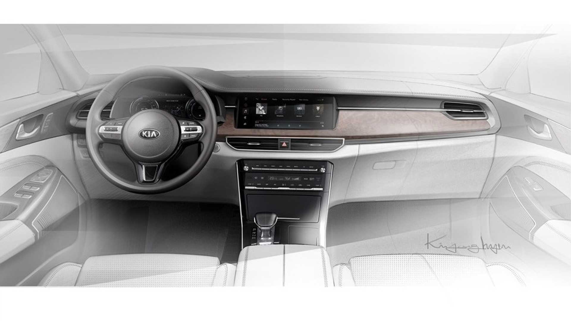Kia K7 Cadenza Teaser Sketches