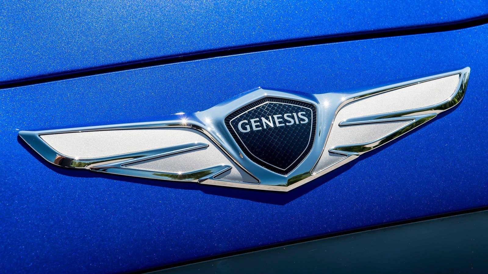 Genesis logo on a G70 sedan