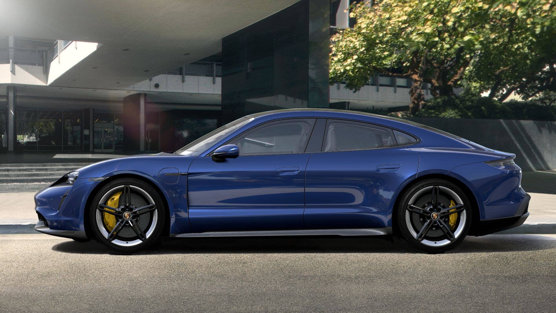 2020 Porsche Taycan in Gentian Blue Metallic