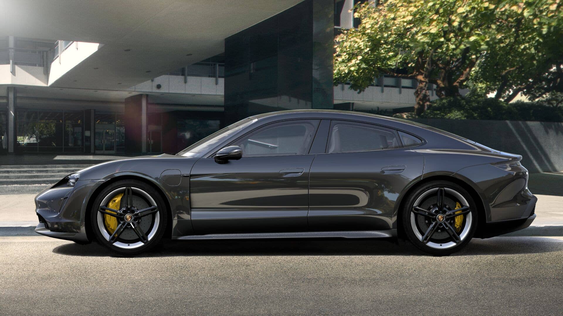 2020 Porsche Taycan in Volcano Grey Metallic