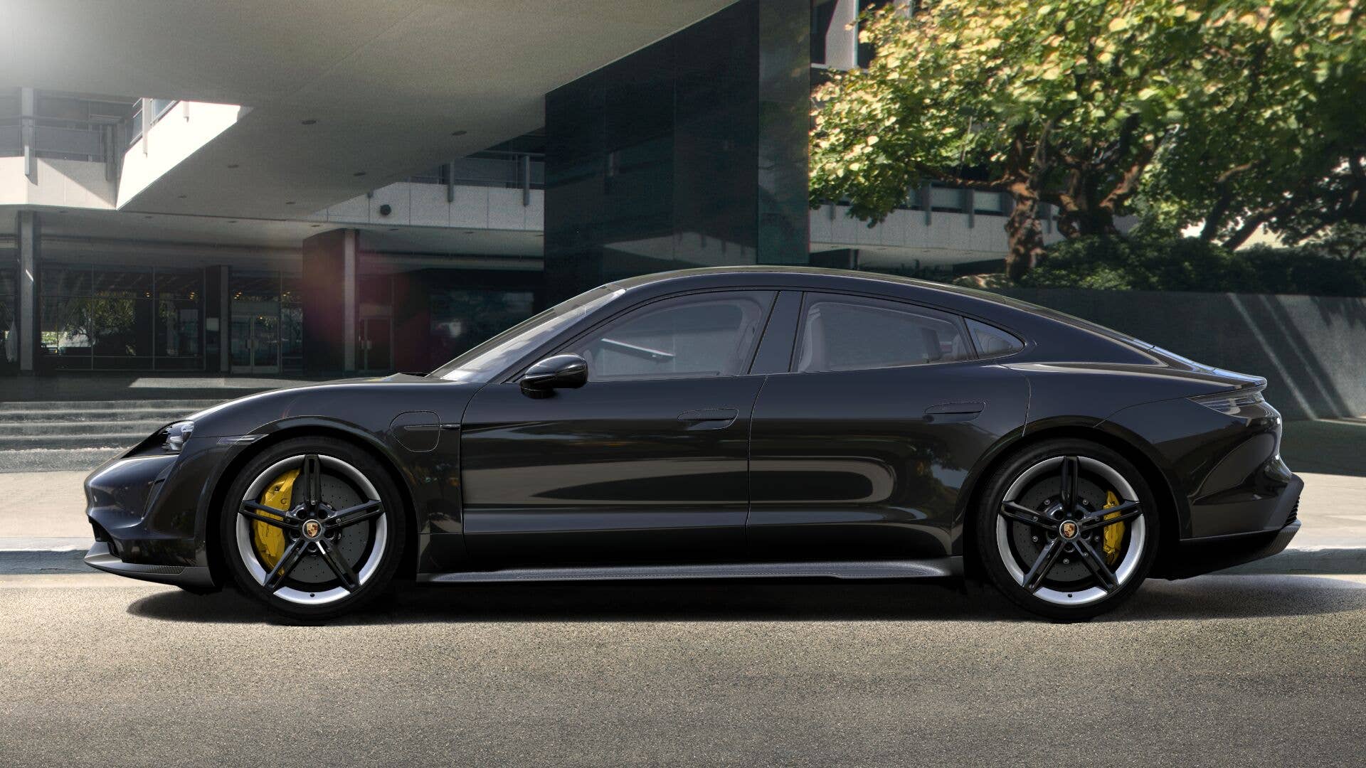 2020 Porsche Taycan in black