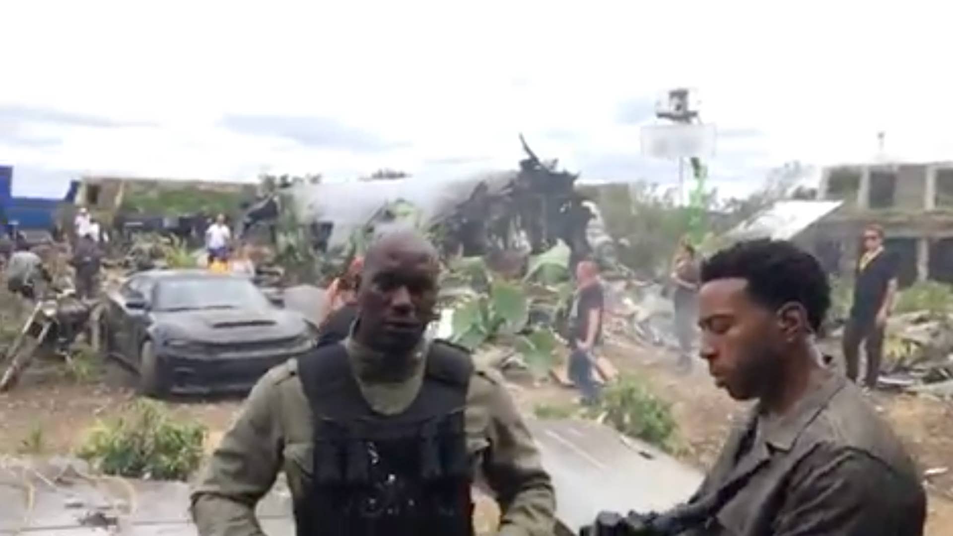 Vin Diesel reporting from the set.