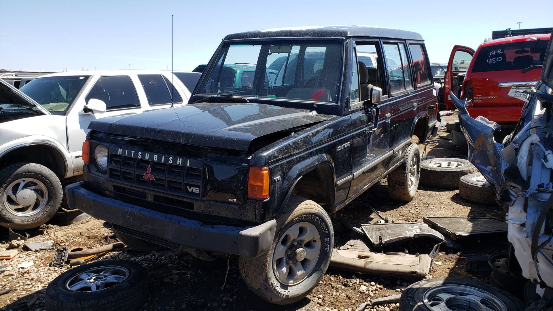 1990 Mitsubishi Montero in Colorado wrecking yard.