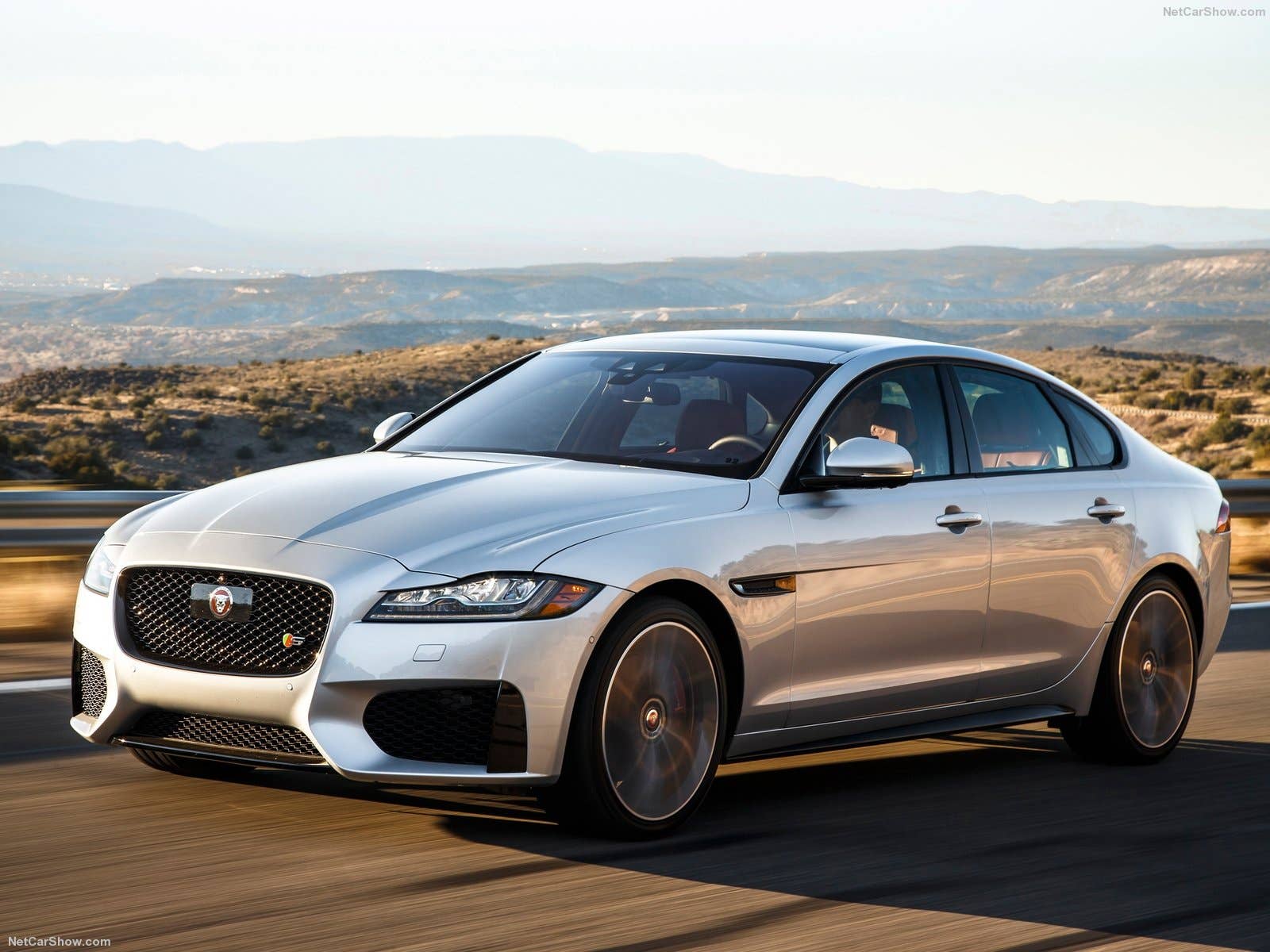 Jaguar SF sedan in silver