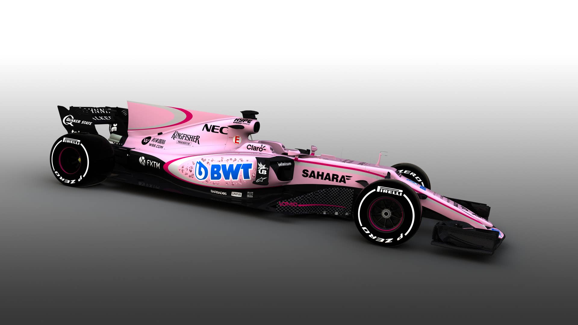 The Sahara Force India F1 VJM10. Sahara Force India F1 VJM10 Livery Reveal, Tuesday 14th March 2017.
