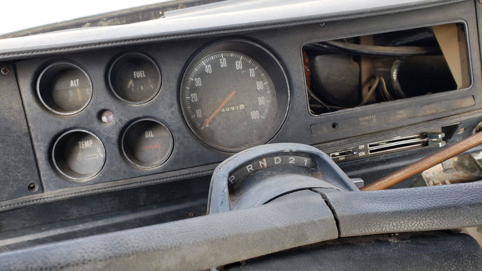 Junked 1976 Dodge D-100 pickup