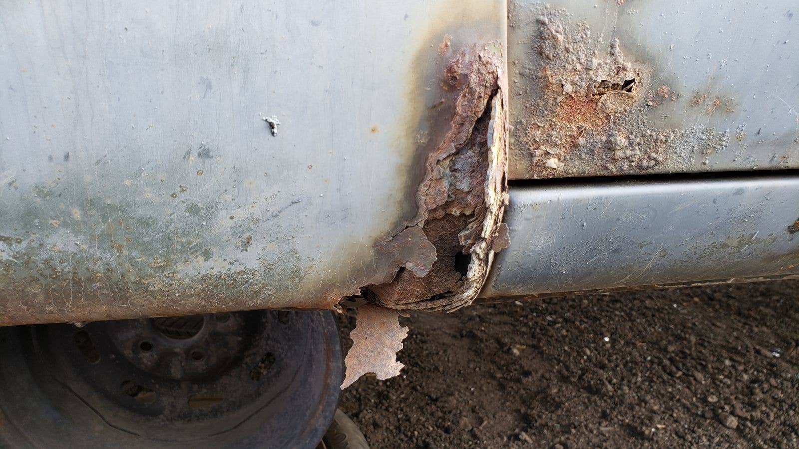 Junked 1976 Dodge D-100 pickup