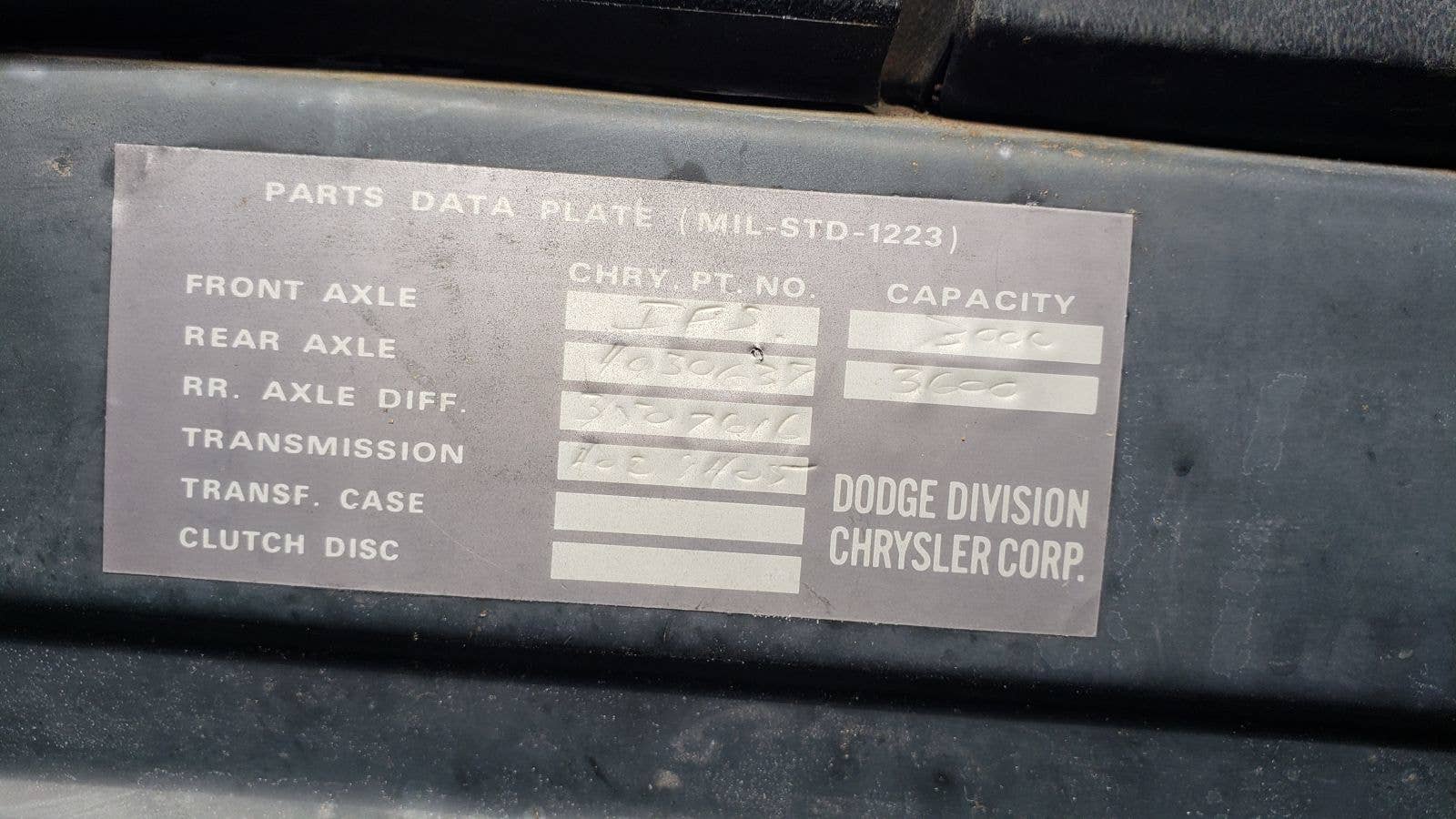 Junked 1976 Dodge D-100 pickup