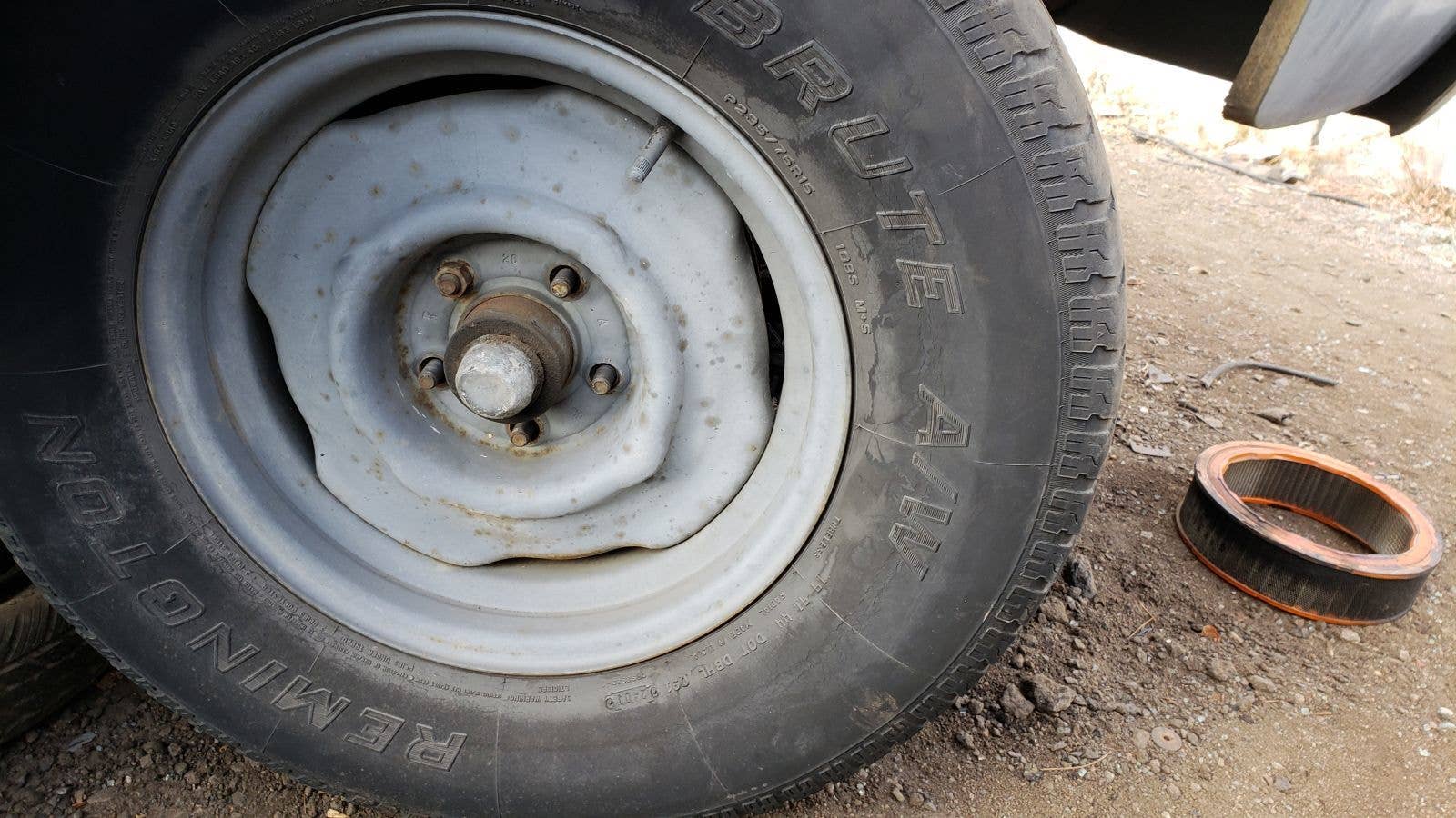 Junked 1976 Dodge D-100 pickup