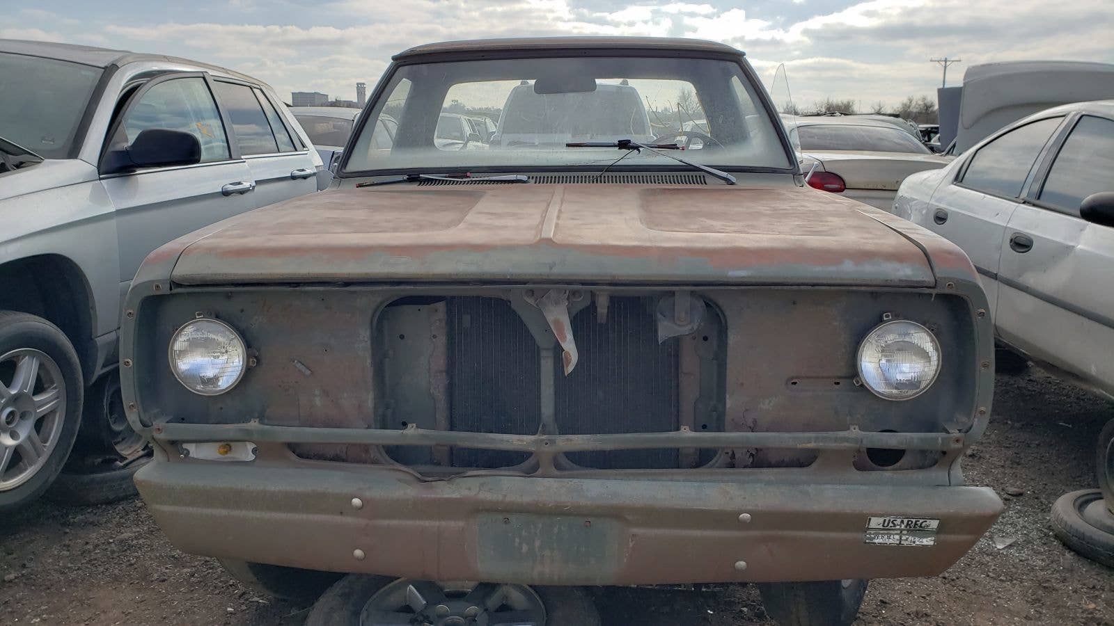 Junked 1976 Dodge D-100 pickup