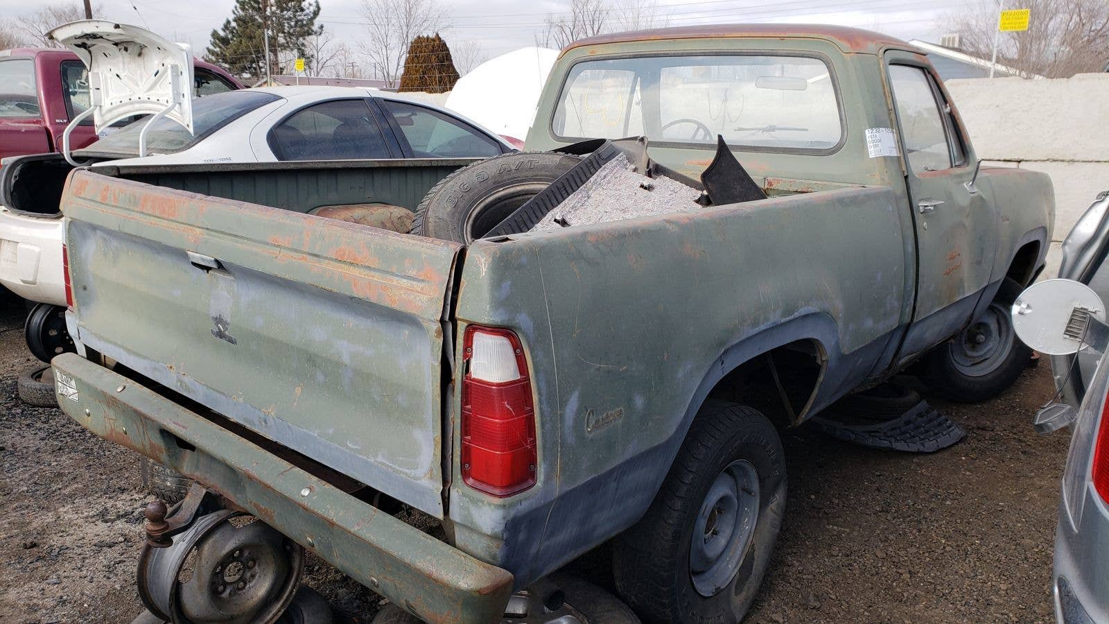 Junked 1976 Dodge D-100 pickup