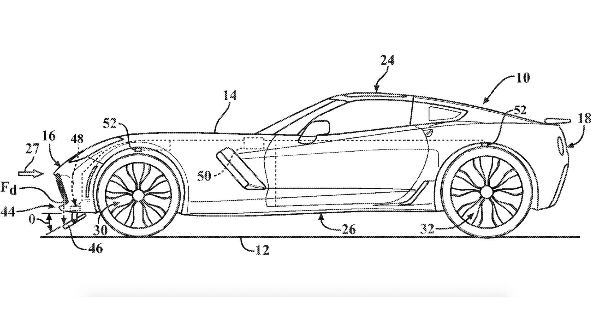 This diagram is from an active aero patent application