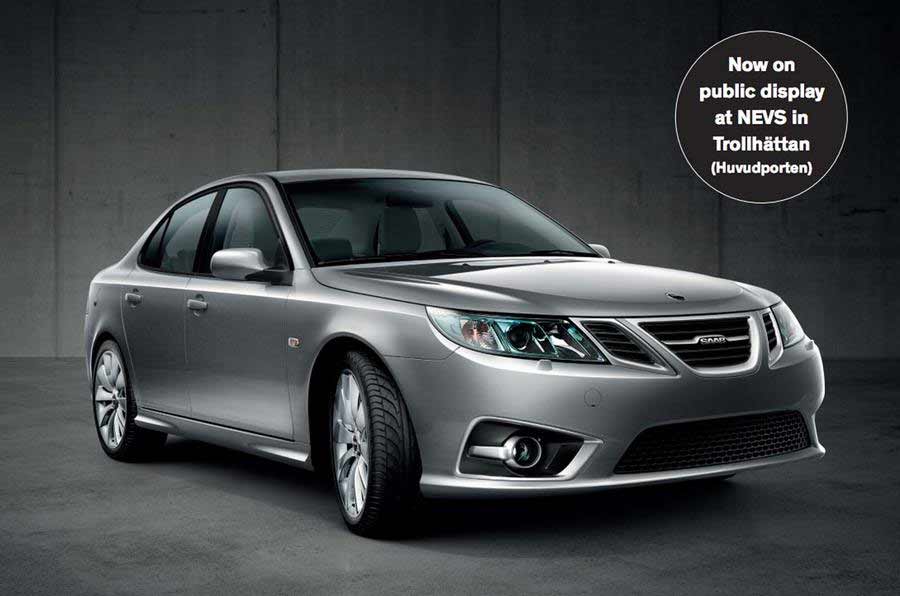 NEVS will auction a brand new 2013 9-3 Aero Turbo with 3.1 miles on the odometer, the last Saab 9-3 ever made.