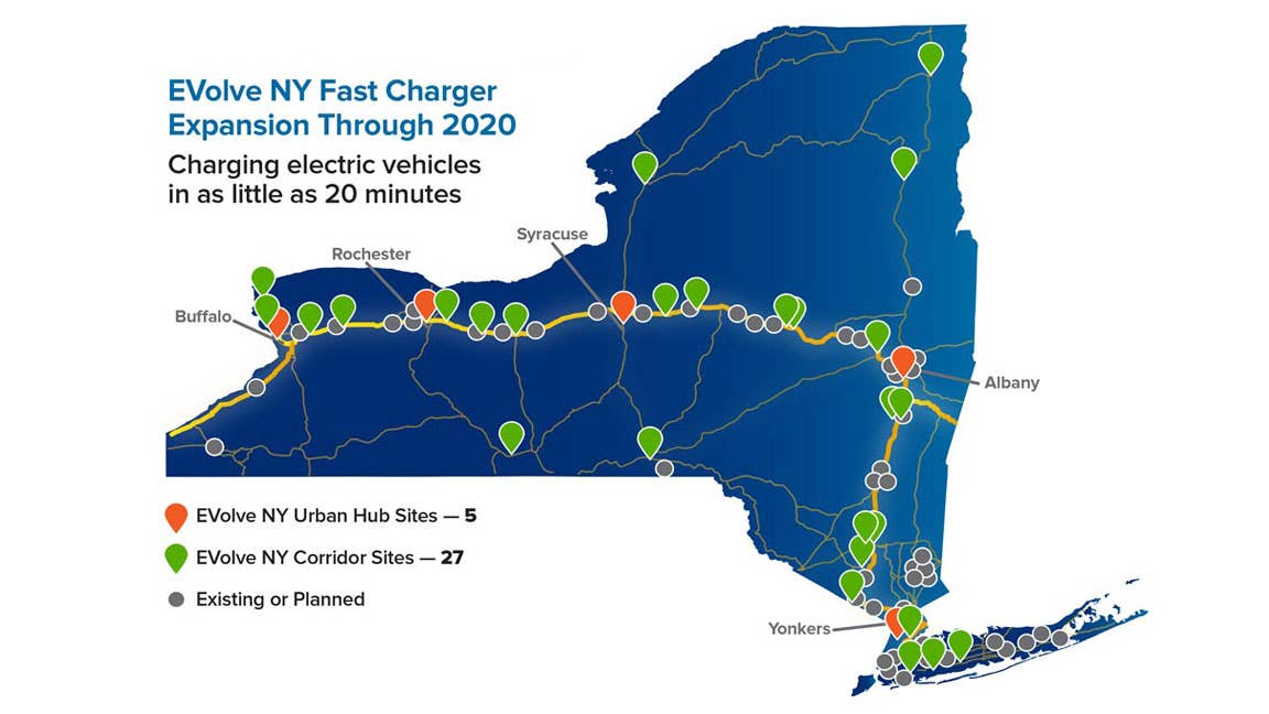 New York State has a $250 million plan to push for more electric vehicles.