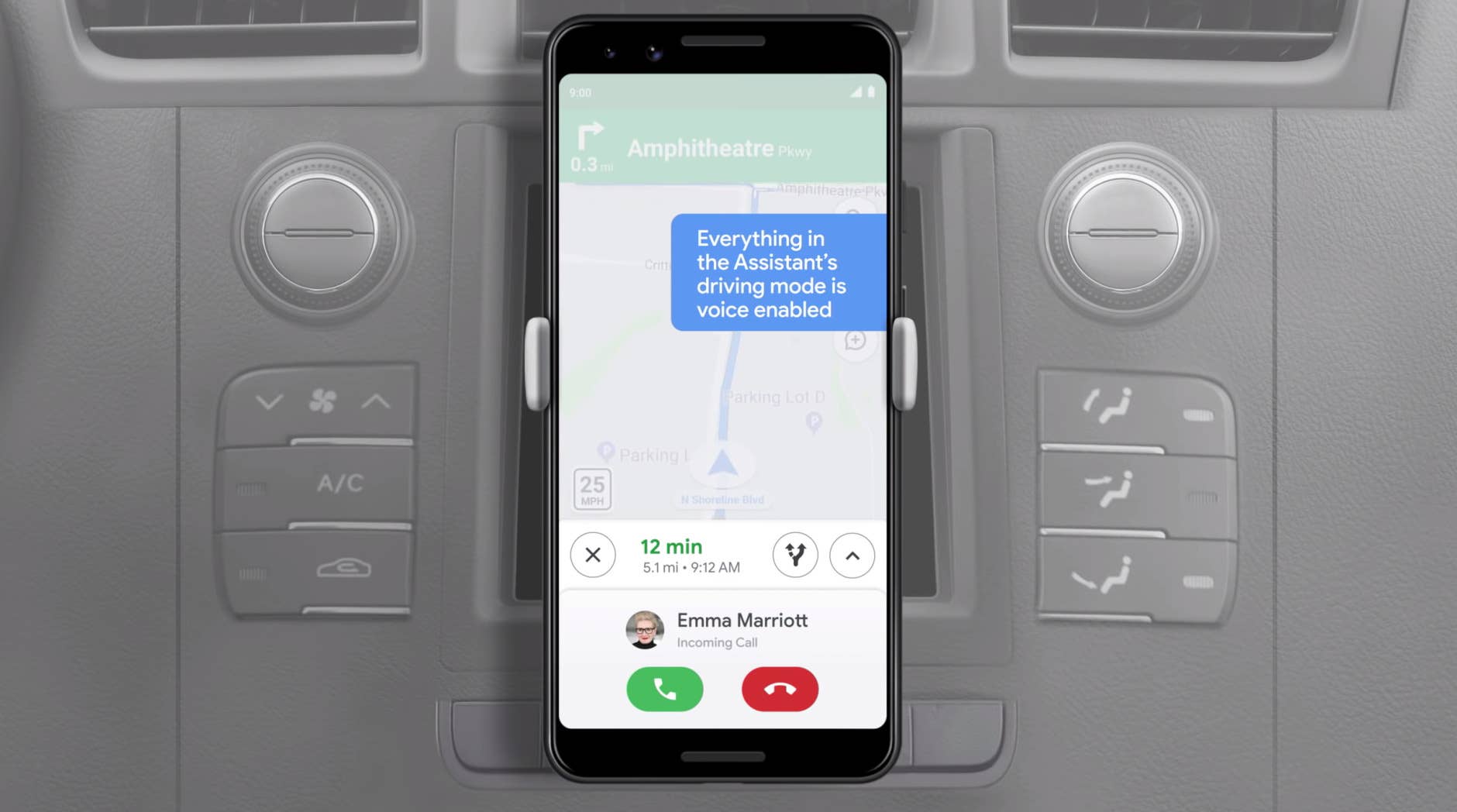 Google Assistant driving mode
