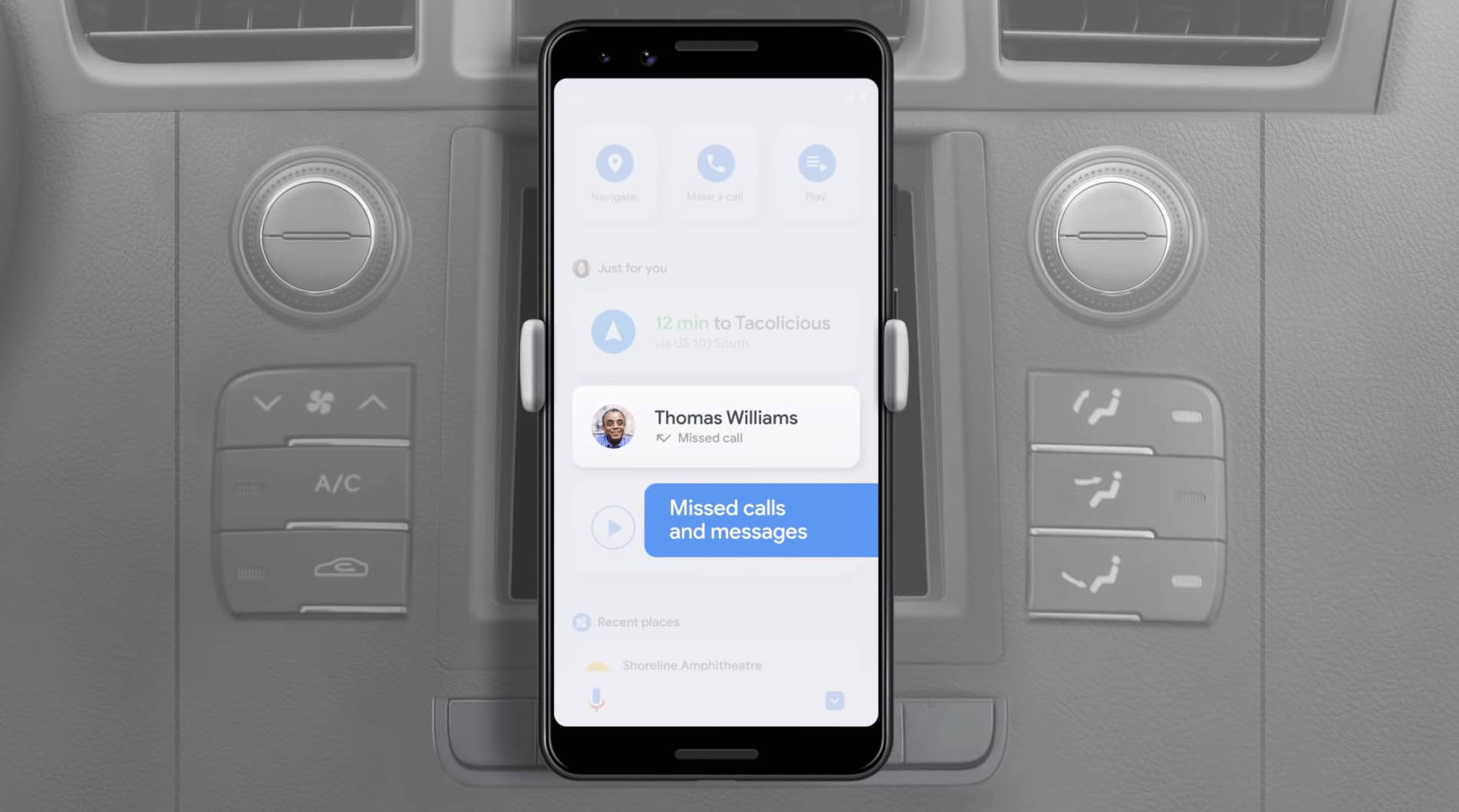 Google Assistant driving mode
