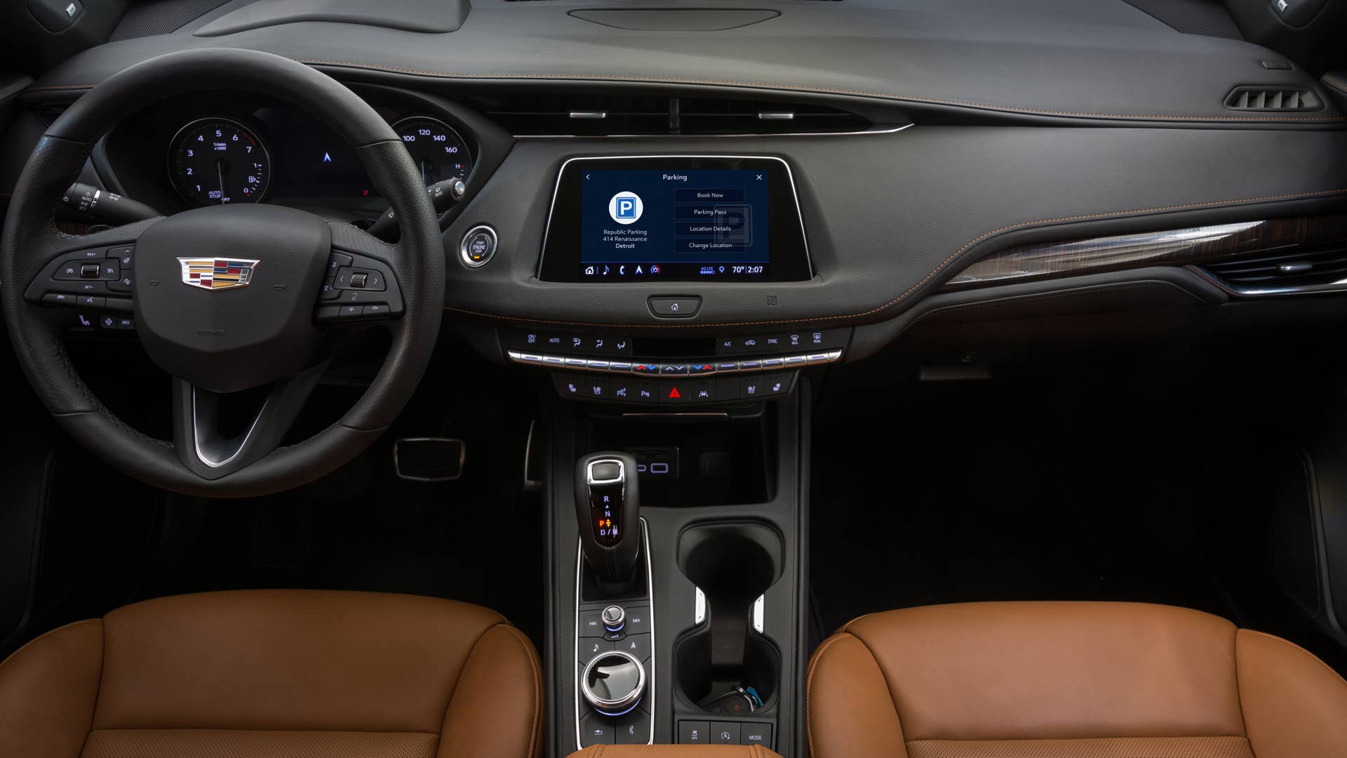 Cadillac Marketplace with ParkWhiz parking app