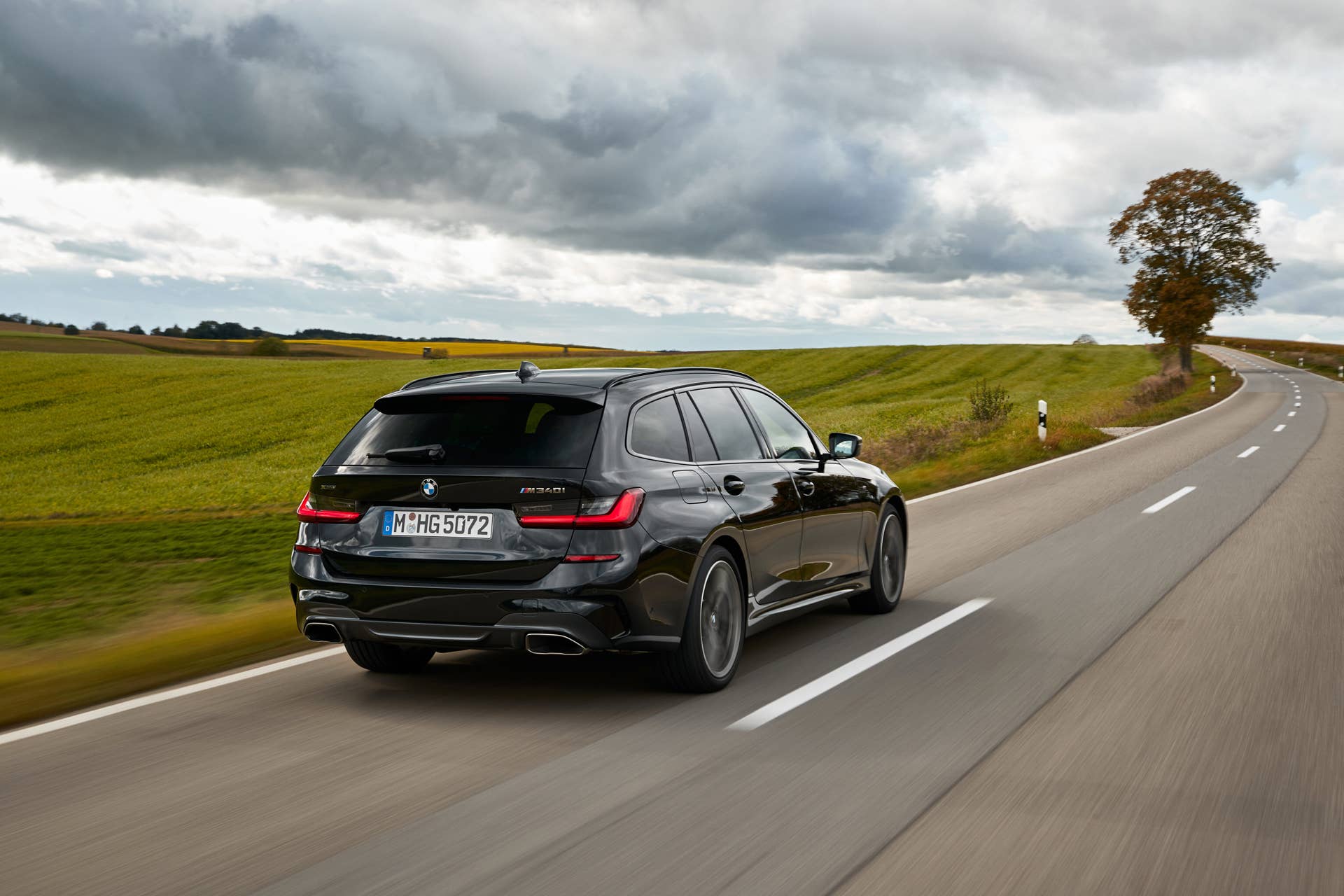 The M340i xDrive touring gets the same turbocharged inline-six with 374 hp and 369 lb-ft.