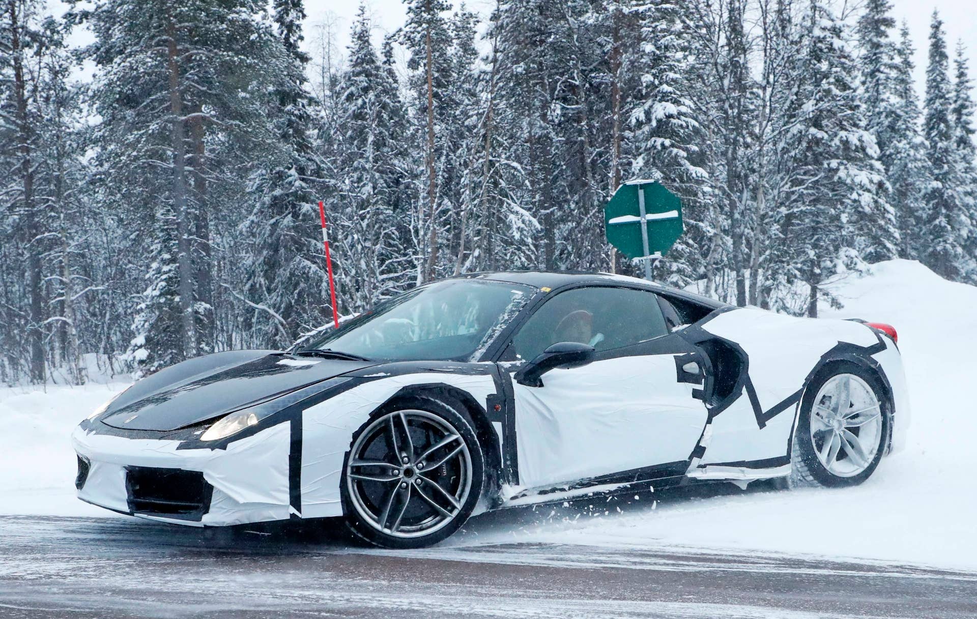 Ferrari Dino Spy Shot turning