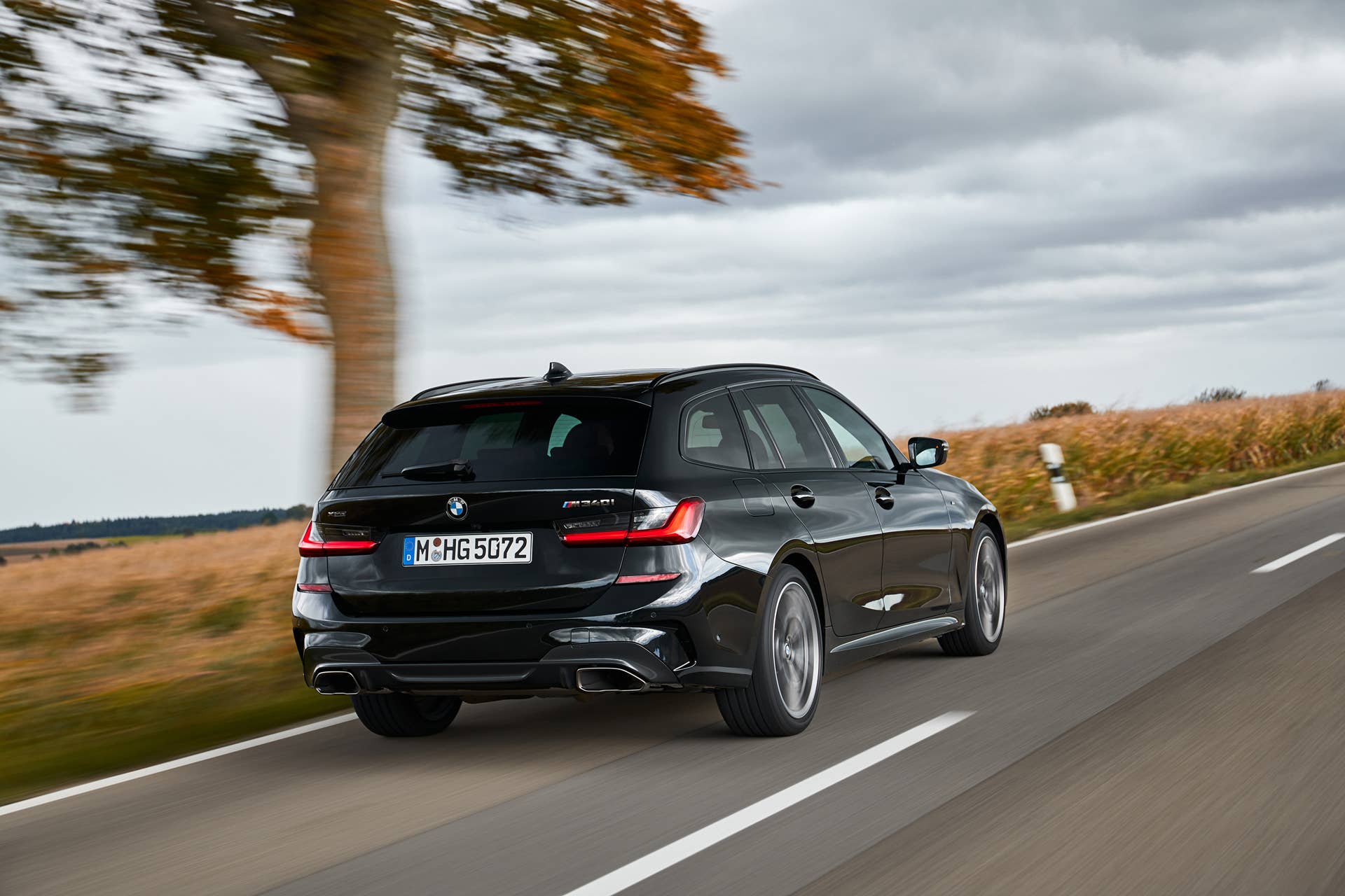 The M340i xDrive touring gets the same turbocharged inline-six with 374 hp and 369 lb-ft.