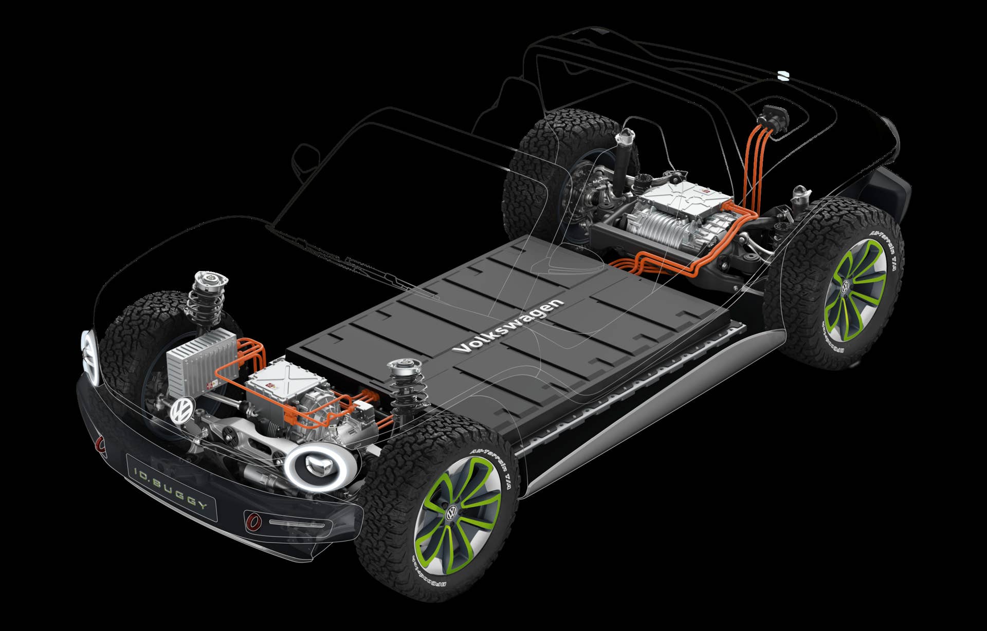 VW I.D. Buggy Concept in green