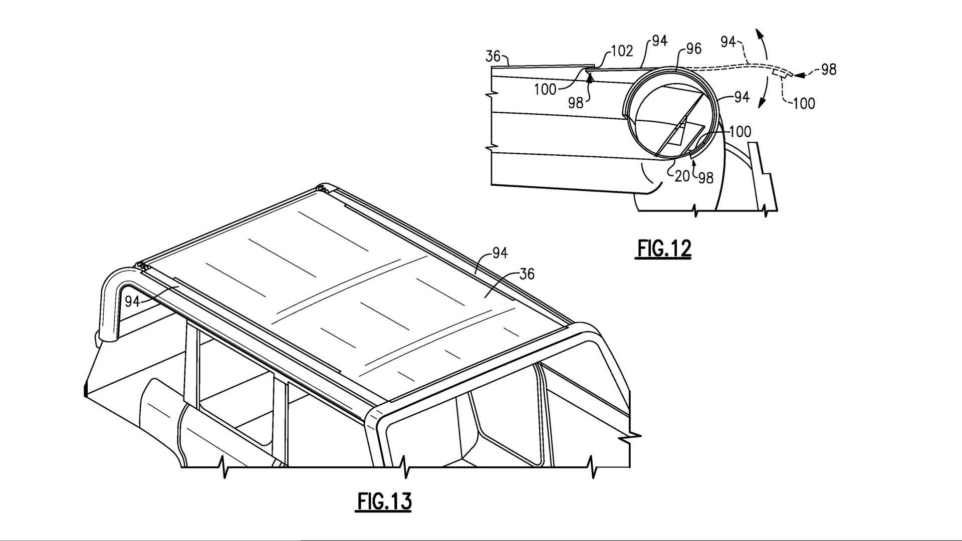 Ford Bronco Cloth Roof Patent