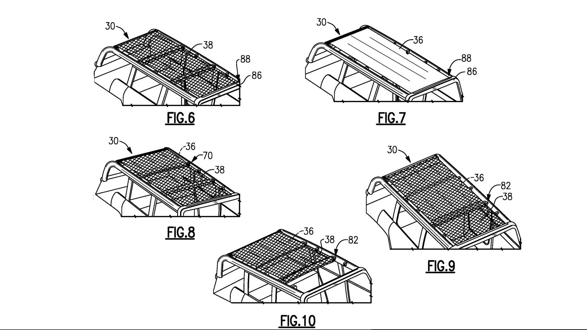 Ford Bronco Cloth Roof Patent