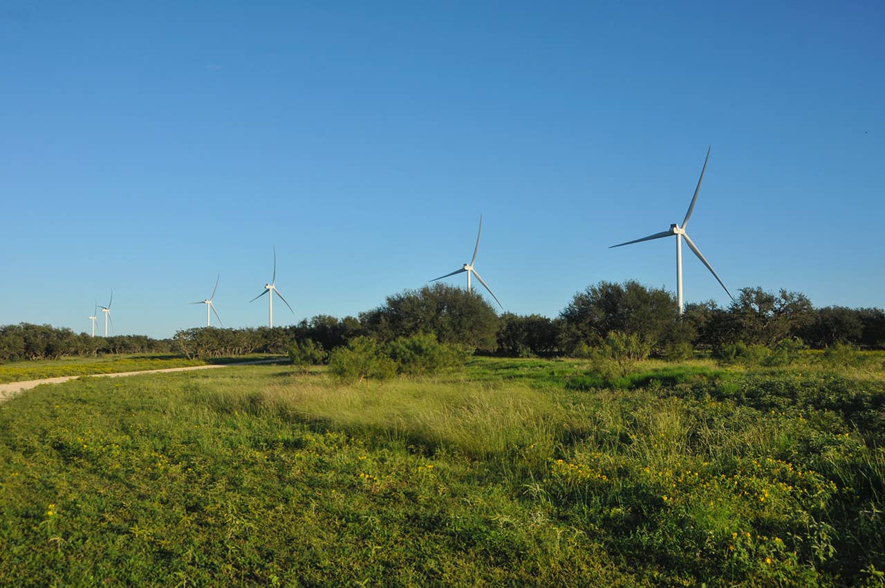 The energy sourced from Cactus Flats combined with power procured from the Los Mirasoles Wind Farm meets 100 percent of the electricity demand of 16 GM offices and facilities and more than 10,000 GM and GM subsidiary employees across Texas and the southeast U.S. (Photo by Billy Brown for General Motors)