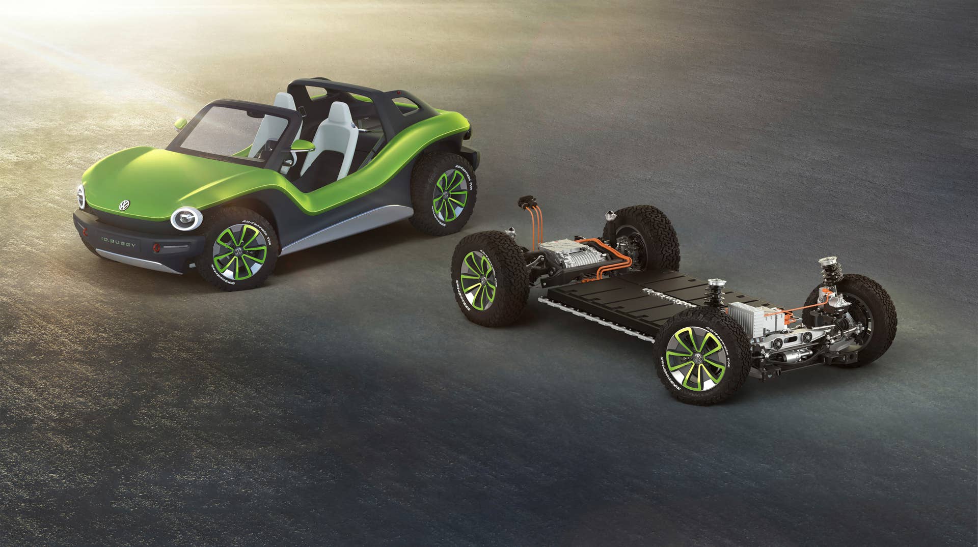 VW I.D. Buggy Concept in green
