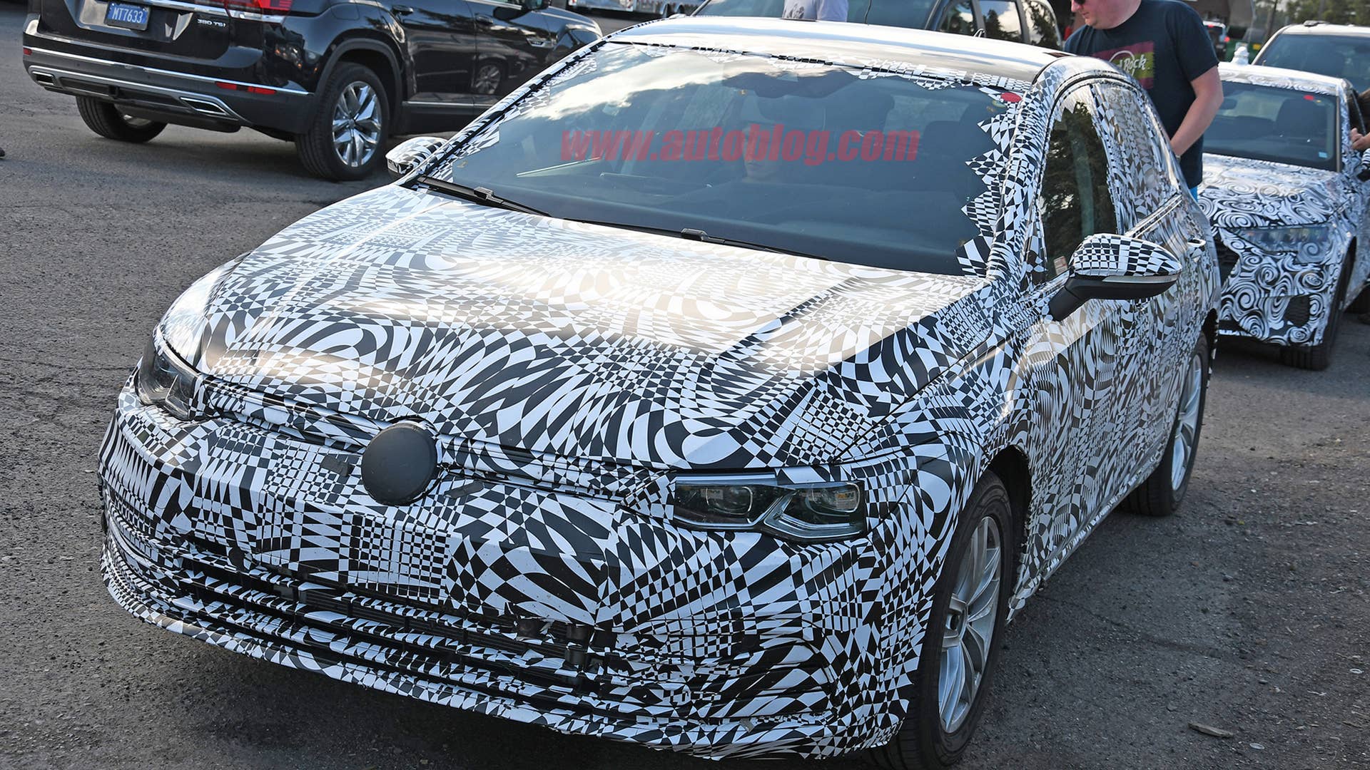 VW Golf spy photos