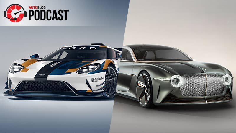 Ford GT Mk II and Bentley EXP 100 GT concept