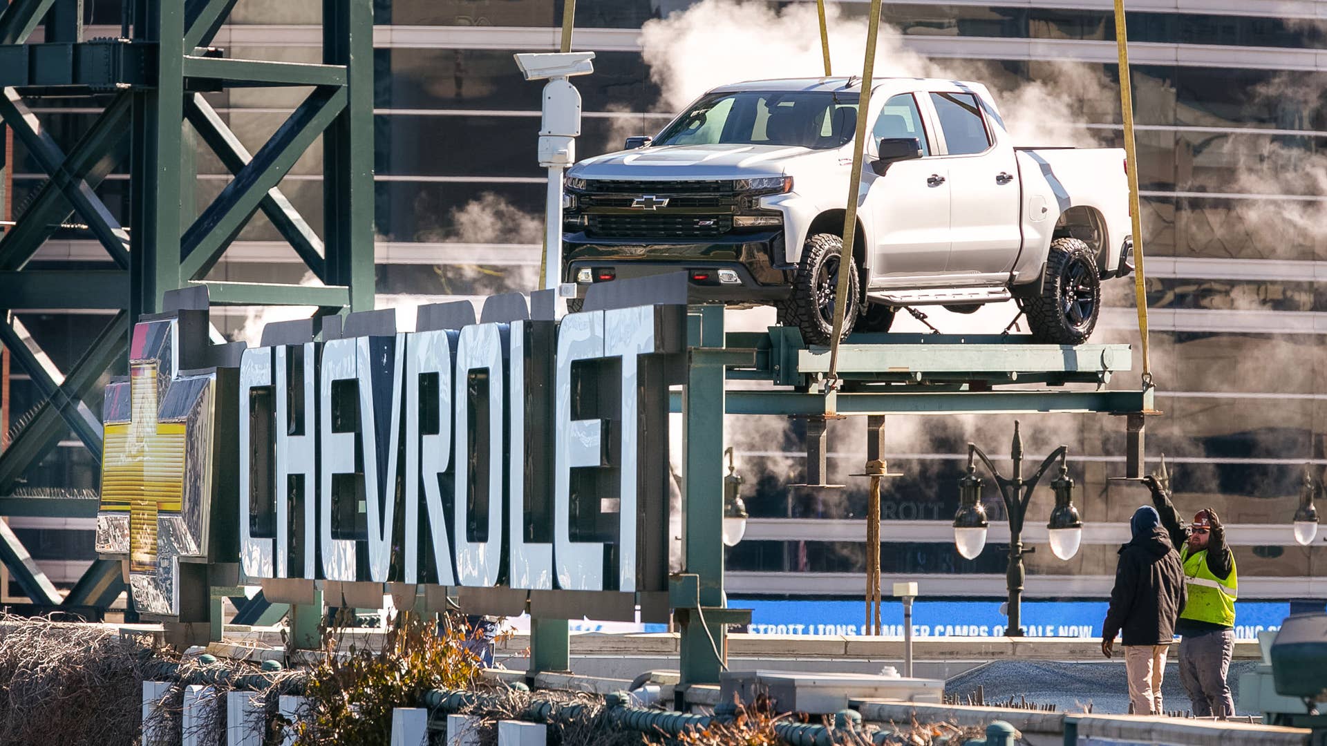 Comerica Park Chevrolet Fountain