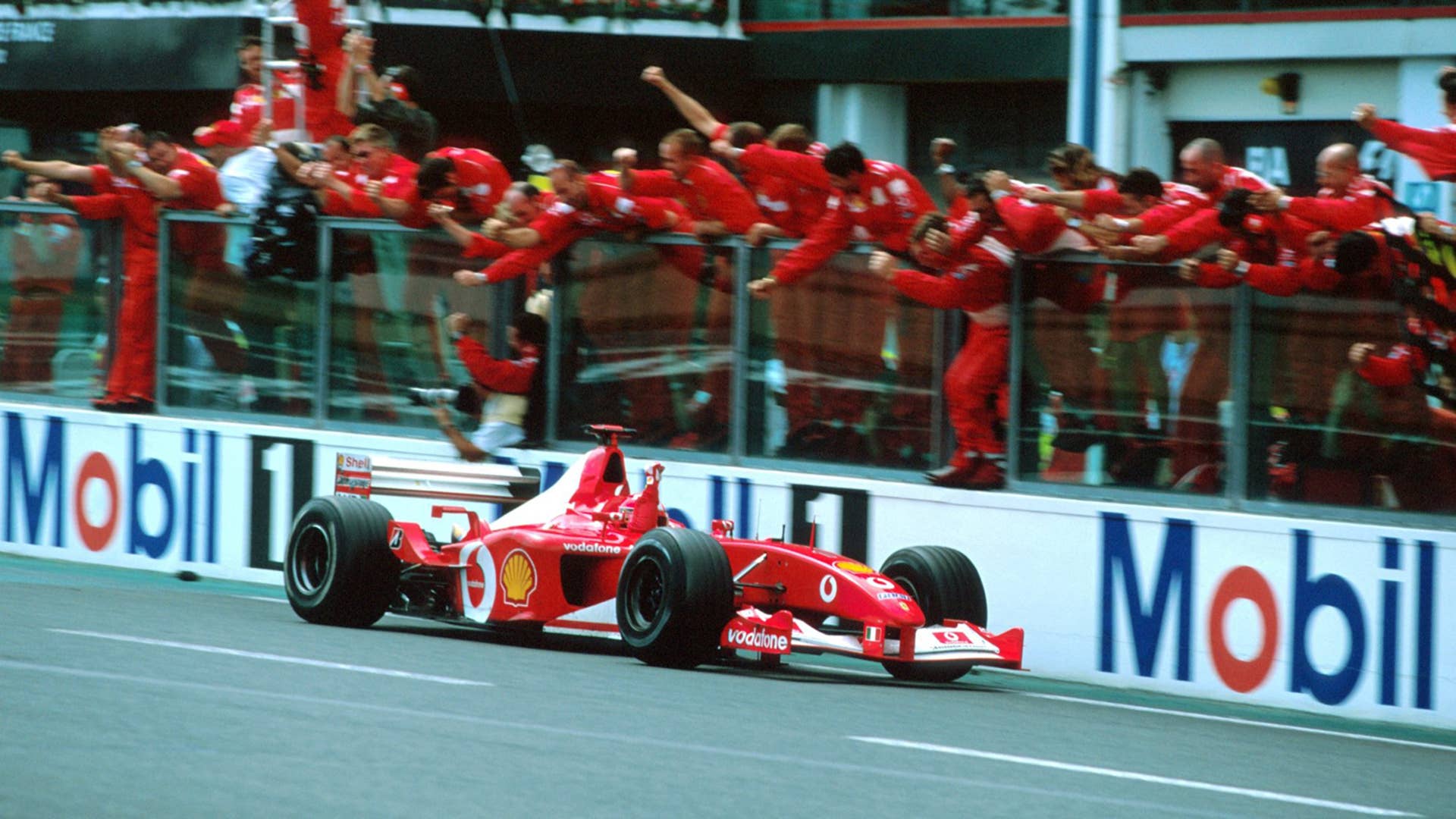 Michael Schumacher's 2002 F1 car is going up for auction.