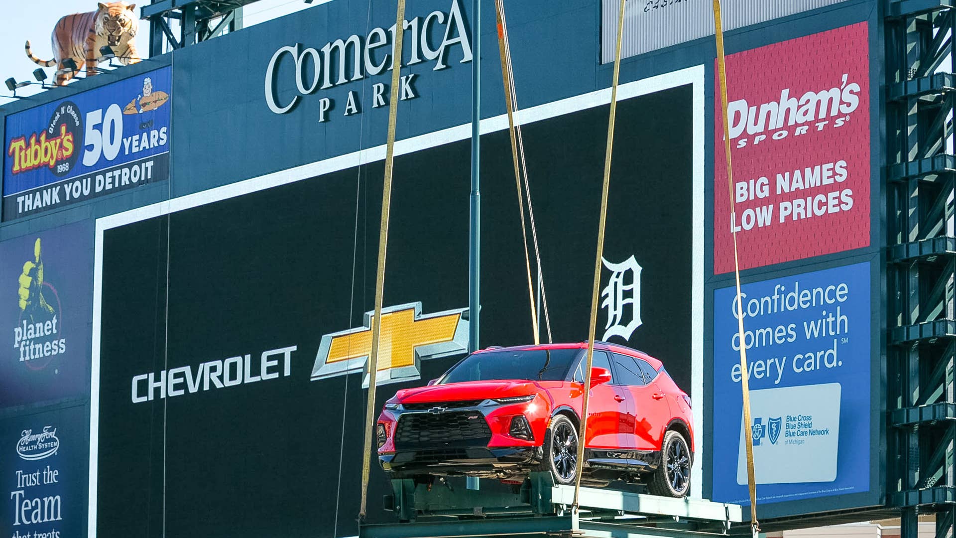 Comerica Park Chevrolet Fountain