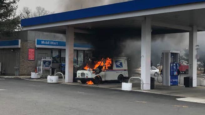 Twelve mail trucks have reportedly caught fire in the first four months of 2019.