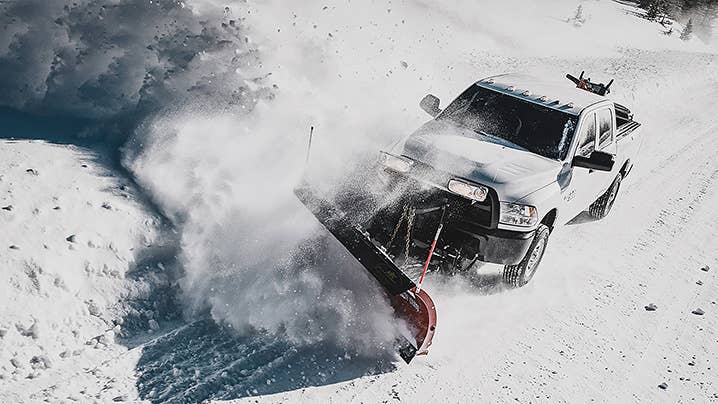 Plowing Snow with a Heavy-Duty Truck