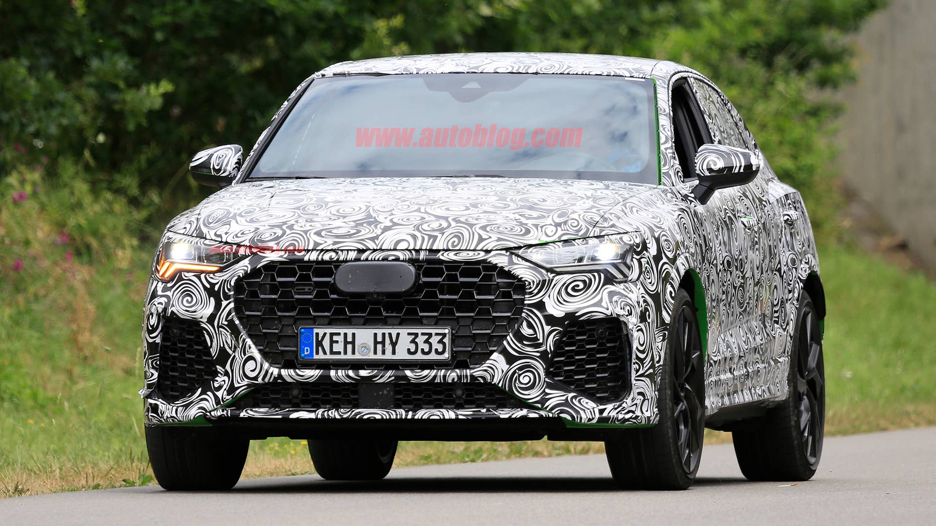 2020 Audi RS Q3 Sportback in camouflage